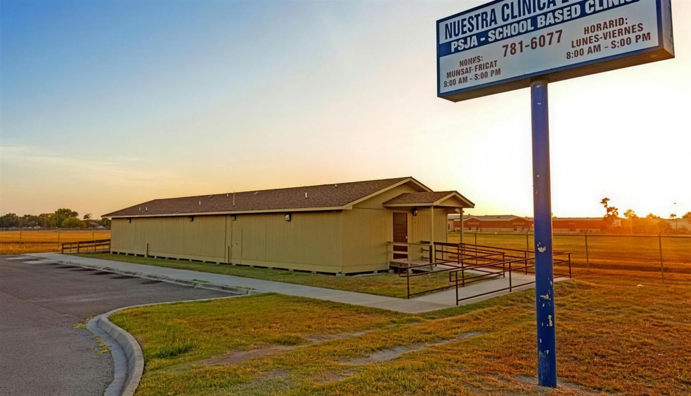 The PSJA School-Based Health Center building